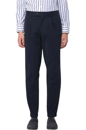 Tommy Hilfiger Homme, Pantalons, Bleu, Taille: W31 Pantalon Bleu Plissé Élégant Polyvalent