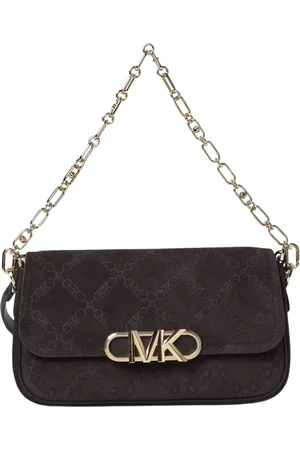 Michael Kors Femme, Sacs, Brun, Taille: ONE Size Sac à bandoulière en daim avec logo en relief