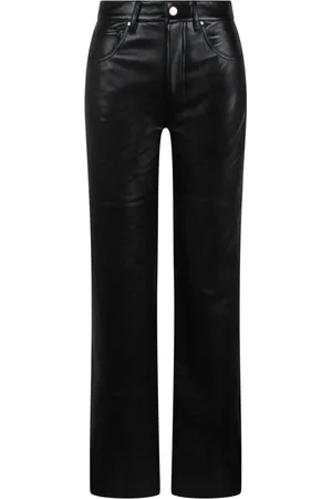 ANINE BING Femme, Pantalons, Noir, Taille: W26 Pantalon Large en Cuir