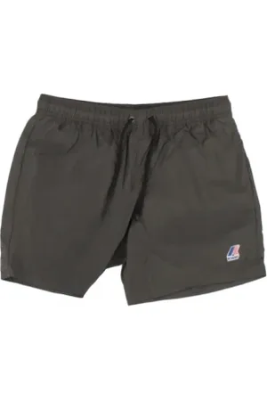 K-Way Homme, Maillots de bain, Vert, Taille: XL Shorts de Bain Logo Taille Ajustable