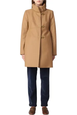 FAY Femme, Manteaux, Brun, Taille: 42 FR Élégant Manteau en Laine pour Femmes
