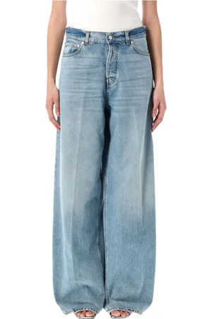 haikure Femme, Jeans, Bleu, Taille: W24 Jean large couleur eau