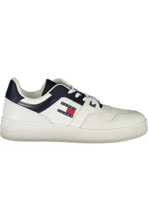 Tommy Hilfiger Homme, Chaussures, Blanc, Taille: 46 EU Baskets en Polyester Bleu pour Homme