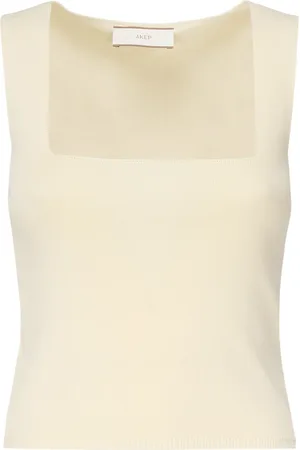 AKEP Femme, Tops, , Taille: 36 FR Pull en Viscose Blanc Fabriqué en Italie
