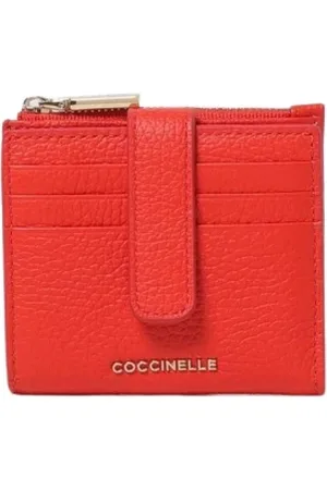 Coccinelle Femme, Accessoires, , Taille: ONE Size Portefeuille Beige Porte-cartes