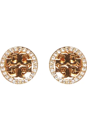 Tory Burch Femme, Accessoires, Jaune, Taille: ONE Size Boucle doreille Pave Stud