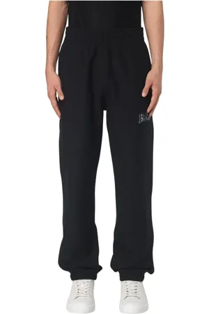Burberry Homme, Pantalons, Noir, Taille: L Pantalon de survêtement noir décontracté