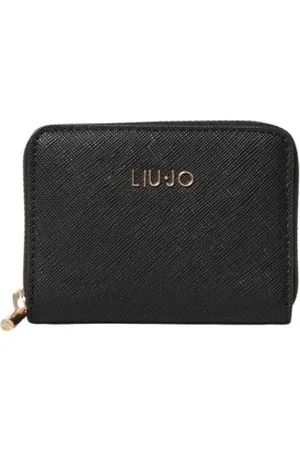 Liu Jo Femme, Accessoires, Noir, Taille: ONE Size Portefeuille en Cuir Noir à ZipAround
