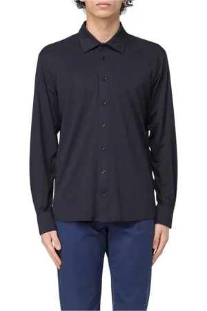 save the duck Homme, Chemises, Noir, Taille: XL Chemise Bleue à Manches Longues Élégante Moderne