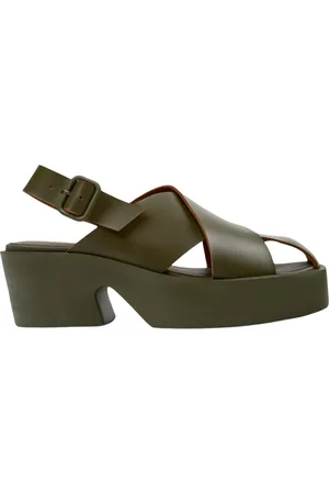 Camper Femme, Chaussures, Vert, Taille: 38 EU Sandales à Plateforme Talon Vert