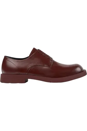 Camper Homme, Chaussures, Brun, Taille: 43 EU Chaussures Oxford Brogue en Cuir Bordeaux