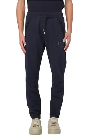 C.P. Company Homme, Pantalons, Bleu, Taille: M Pantalon Gris Style Décontracté