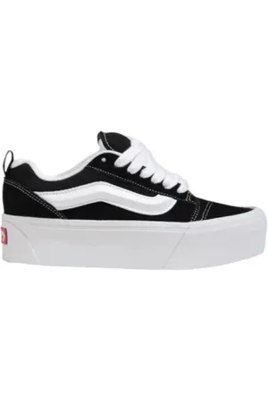 Vans Femme, Chaussures, Noir, Taille: 38 EU Baskets Plateforme en Daim Noir et Blanc