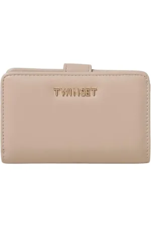 Twin-Set Femme, Accessoires, , Taille: ONE Size Portefeuille en Cuir Noir pour Femmes
