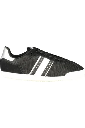Tommy Hilfiger Femme, Chaussures, Noir, Taille: 39 EU Baskets en polyester noir pour femmes