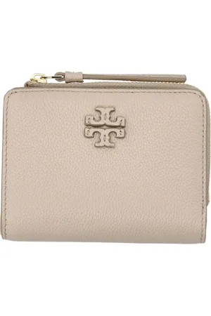 Tory Burch Femme, Accessoires, , Taille: ONE Size Portefeuille McGraw Bi-Fold en Argile Fraîche