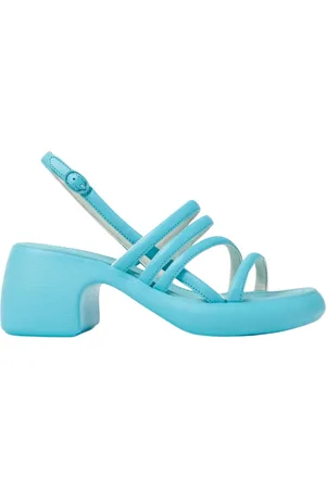 Camper Femme, Chaussures, Bleu, Taille: 40 EU Chunky Heel Sandales Plates Bleues