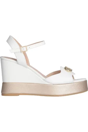 Liu Jo Femme, Chaussures, Blanc, Taille: 37 EU Sandales Casual Blanches pour Femmes