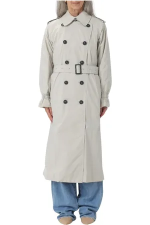save the duck Femme, Manteaux, Gris, Taille: S Trench Classique Écologique