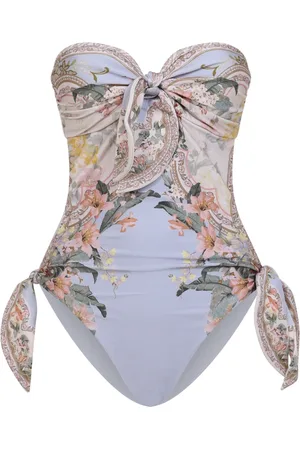 ZIMMERMANN Femme, Maillots de bain, Multicolore, Taille: 40 FR Wylie Scarf Tie One Piece