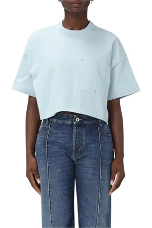 Bottega Veneta Femme, Tops, Bleu, Taille: 40 FR Tee Box Bleu