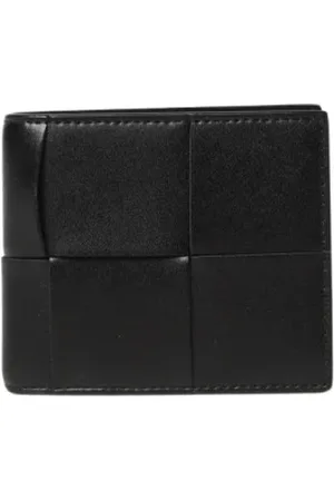Bottega Veneta Homme, Accessoires, Noir, Taille: ONE Size Portefeuille en Cuir Tressé