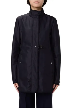 FAY Femme, Manteaux, Bleu, Taille: 38 FR Veste à Capuche Bleue pour Femmes