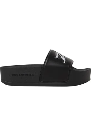 Karl Lagerfeld Femme, Chaussures, Noir, Taille: 39 EU Mules à plateforme avec ornements