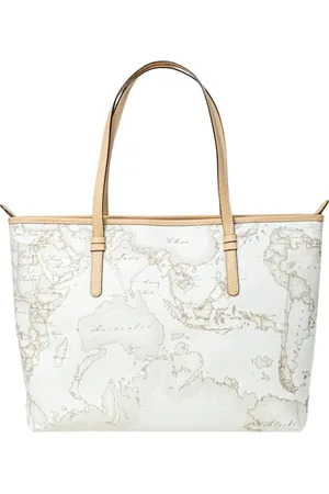 ALVIERO MARTINI 1A CLASSE Femme, Sacs, Blanc, Taille: ONE Size Sac en Cuir Blanc avec Fermeture Éclair Automne/Hiver