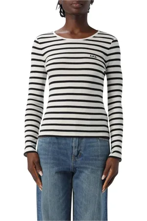 A.P.C. Femme, Tops, Multicolore, Taille: 42 FR Sweat à Rayures Beige