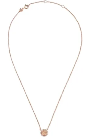 Tory Burch Femme, Accessoires, Jaune, Taille: ONE Size Élégant Collier Pendentif Rond