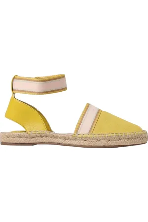 Armani Exchange Femme, Chaussures, Jaune, Taille: 39 EU Sandales Espadrilles Noires Femme Élégantes