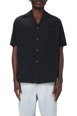 Maison Margiela Homme, Chemises, Noir, Taille: M Chemise Noire ButtonDown Style Moderne