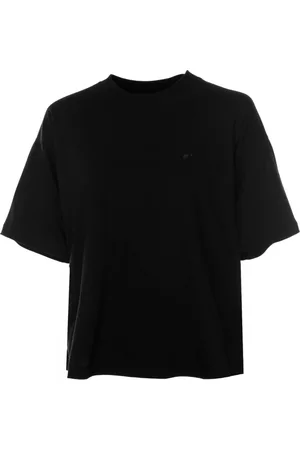Carhartt Femme, Tops, Noir, Taille: 38 FR T-shirt côtelé court