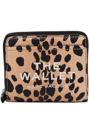 Marc Jacobs Femme, Accessoires, Multicolore, Taille: ONE Size Portefeuille à Imprimé Léopard et Fermeture Éclair