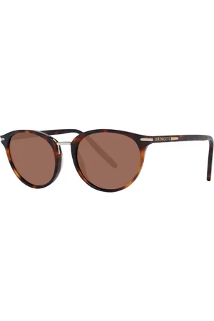 Serengeti Unisex, Accessoires, Brun, Taille: ONE Size Lunettes de Soleil Ovales Marron pour Femmes