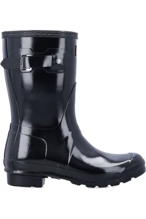 Hunter Femme, Chaussures, Noir, Taille: 38 EU Bottes courtes Original Gloss