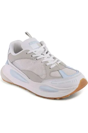 Tommy Hilfiger Femme, Chaussures, Bleu, Taille: 37 EU Baskets en Cuir Bleu avec Détails en Polyuréthane