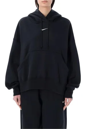 Nike Femme, Sweatshirts et sweats à capuche, Bleu, Taille: 40 FR Sweat à Capuche Classique Noir avec Logo
