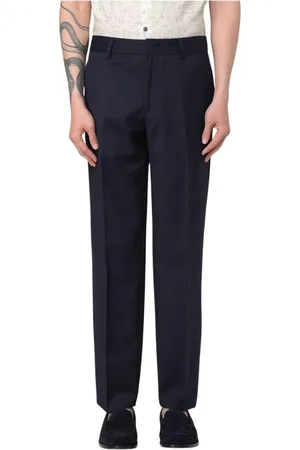 Emporio Armani Homme, Pantalons, Bleu, Taille: L Pantalon Coupe Classique Marine