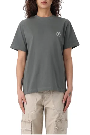 Daily paper Femme, Tops, Vert, Taille: 38 FR T-shirt vert coupe décontractée