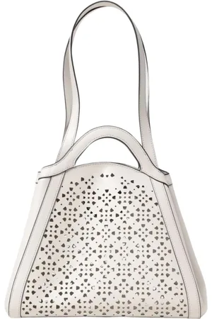 Coccinelle Femme, Sacs, Blanc, Taille: ONE Size Sac à Bandoulière en Cuir de Luxe