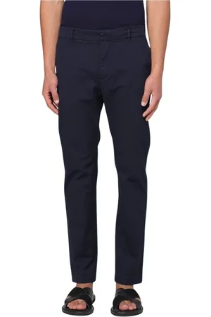 BARENA Homme, Pantalons, Bleu, Taille: L Pantalon Chinos Coupe Droite Marine