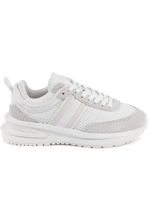 Tommy Hilfiger Femme, Chaussures, Blanc, Taille: 38 EU Baskets Femme en Cuir Blanc