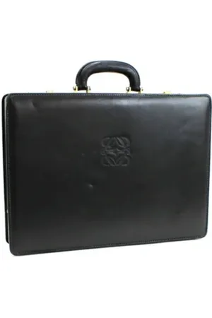 Loewe Homme, Pre-owned, Noir, Taille: ONE Size Pre-owned Cuir sacs-main