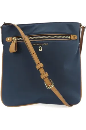 Michael Kors Femme, Pre-owned, Bleu, Taille: ONE Size Pre-owned Toile sacs-ports-paule