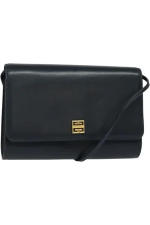 Givenchy Femme, Pre-owned, Bleu, Taille: ONE Size Pre-owned Cuir sacs-ports-paule