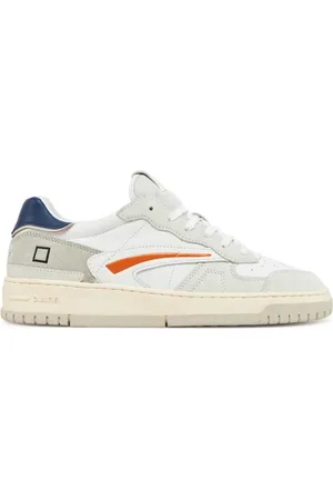 D.A.T.E. Homme, Chaussures, Blanc, Taille: 42 EU Pure Soft Blue Baskets