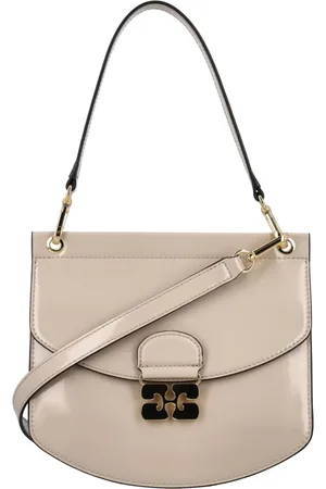 Ganni Femme, Sacs, Gris, Taille: ONE Size Petit sac Apo-G verni