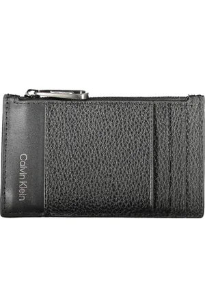 Calvin Klein Femme, Accessoires, Noir, Taille: ONE Size Portefeuille homme noir avec fermeture éclair